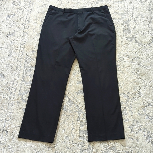 Men's Perry Ellis Dress Pants Slacks Black Men's 36/32 - Picture 1 of 9